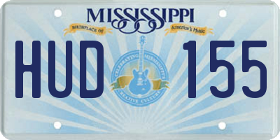 MS license plate HUD155