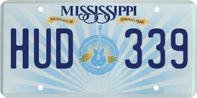 MS license plate HUD339
