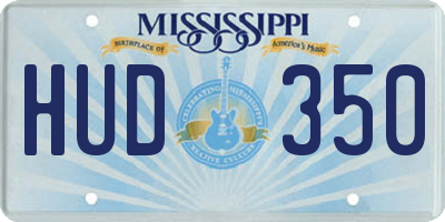 MS license plate HUD350