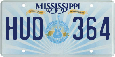 MS license plate HUD364