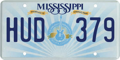 MS license plate HUD379