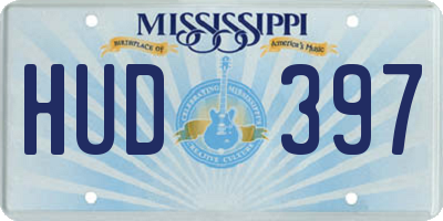 MS license plate HUD397