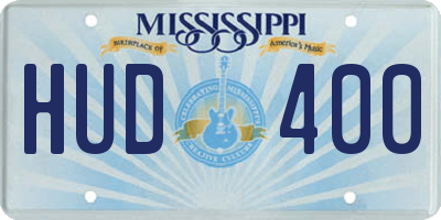 MS license plate HUD400