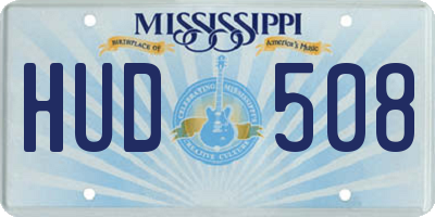 MS license plate HUD508