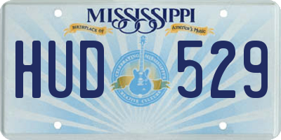 MS license plate HUD529