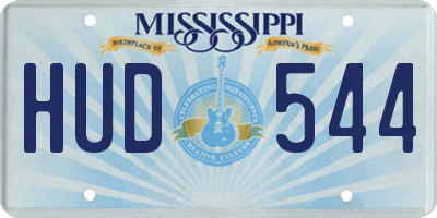 MS license plate HUD544