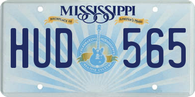 MS license plate HUD565