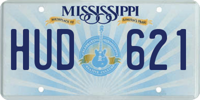 MS license plate HUD621