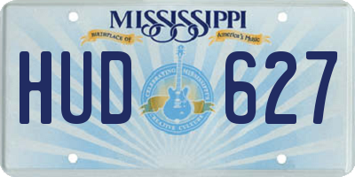 MS license plate HUD627
