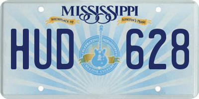 MS license plate HUD628