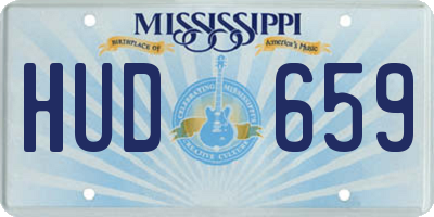 MS license plate HUD659