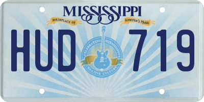 MS license plate HUD719