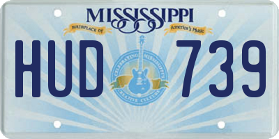 MS license plate HUD739