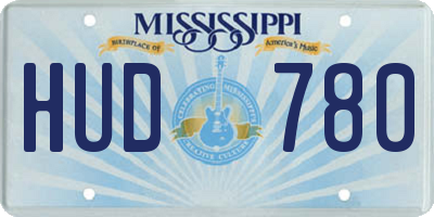 MS license plate HUD780