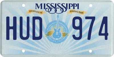 MS license plate HUD974