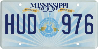MS license plate HUD976