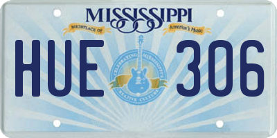 MS license plate HUE306