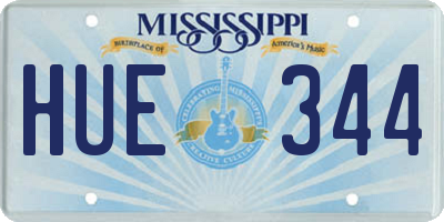 MS license plate HUE344