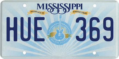 MS license plate HUE369