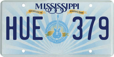 MS license plate HUE379