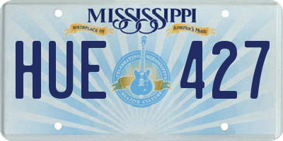 MS license plate HUE427