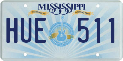 MS license plate HUE511