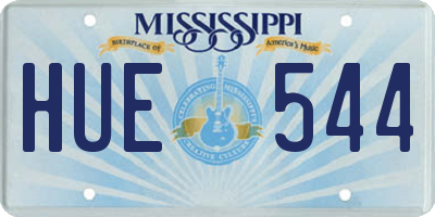 MS license plate HUE544