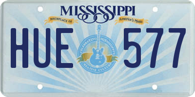 MS license plate HUE577