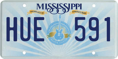MS license plate HUE591