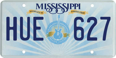 MS license plate HUE627