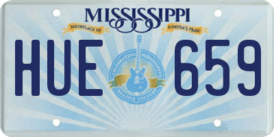 MS license plate HUE659