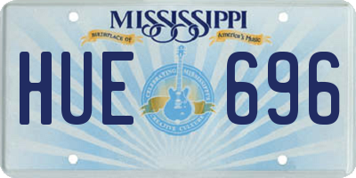MS license plate HUE696