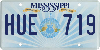MS license plate HUE719