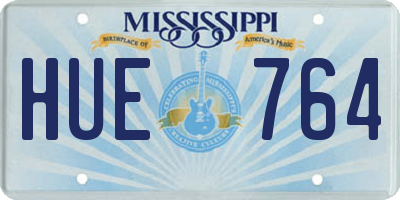 MS license plate HUE764