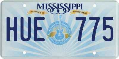 MS license plate HUE775