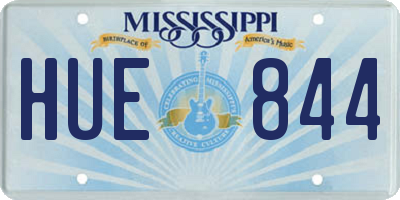 MS license plate HUE844