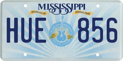MS license plate HUE856
