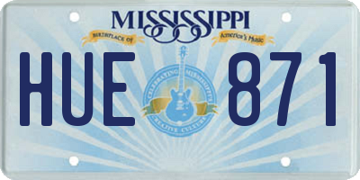 MS license plate HUE871