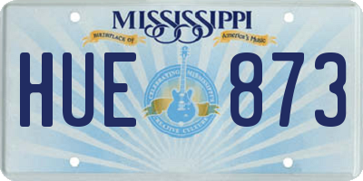 MS license plate HUE873