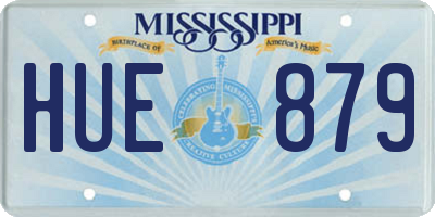 MS license plate HUE879