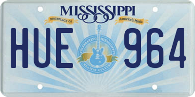 MS license plate HUE964