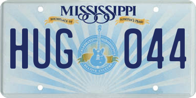 MS license plate HUG044