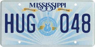 MS license plate HUG048