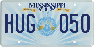 MS license plate HUG050
