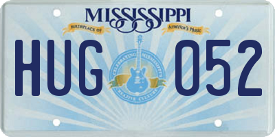 MS license plate HUG052