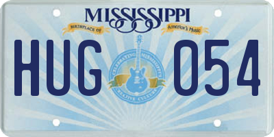 MS license plate HUG054