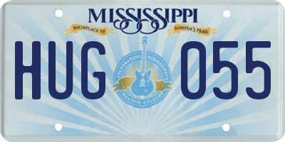 MS license plate HUG055