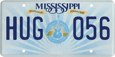 MS license plate HUG056
