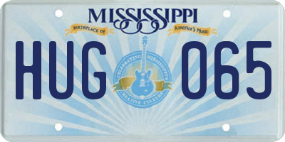 MS license plate HUG065
