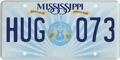 MS license plate HUG073